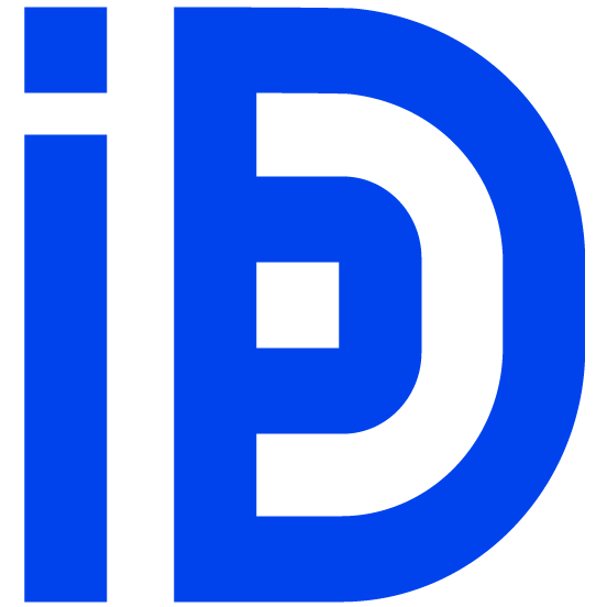 Logo Ausschnitt "ID" von tagIDeasy in blau